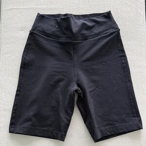 Women's Black High-Rise Bike Shorts
